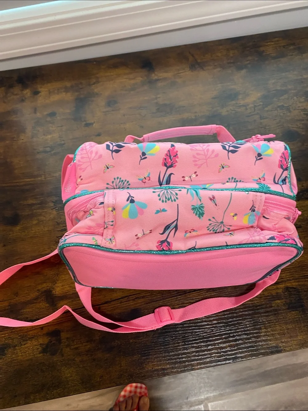 Jasmine Star Kids' Pink & Teal Lunch Bag - Beautiful & Unique NWT